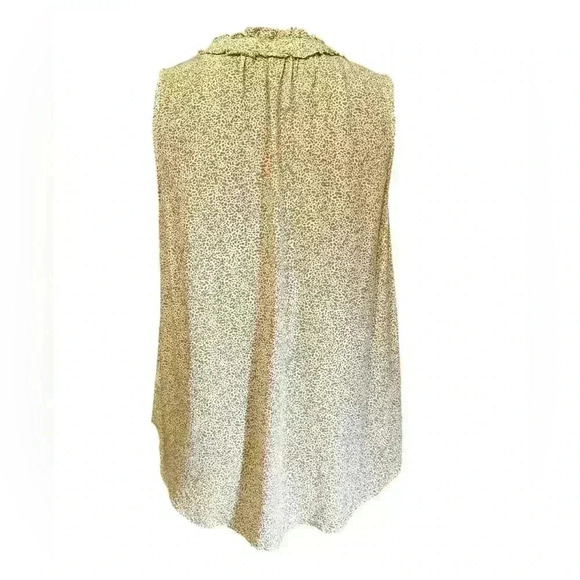 TALBOTS PEBBLED DOT RUFFLE SHELL - Picture 5 of 13